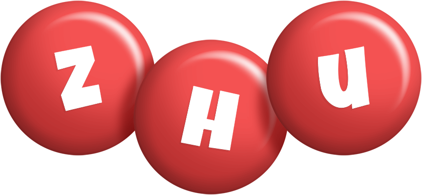 Zhu candy-red logo