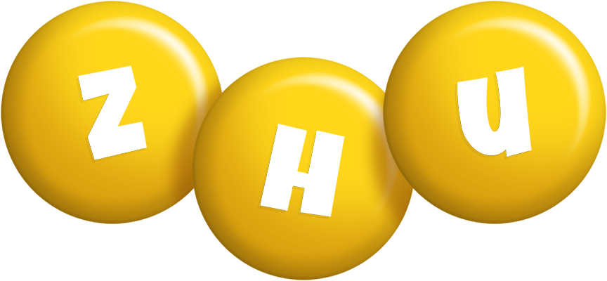 Zhu candy-yellow logo