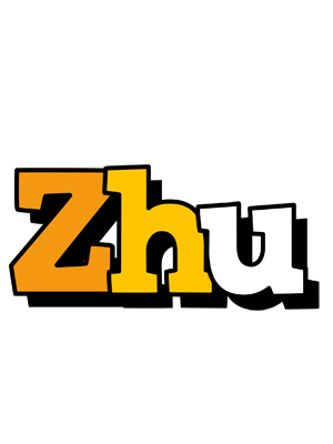 Zhu cartoon logo