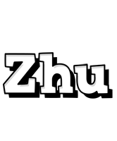 Zhu snowing logo