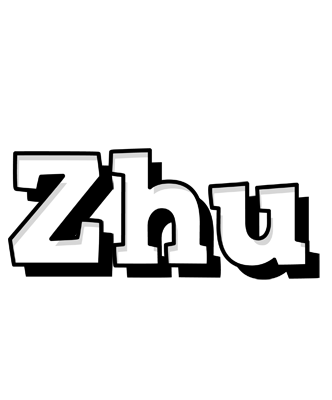 Zhu snowing logo