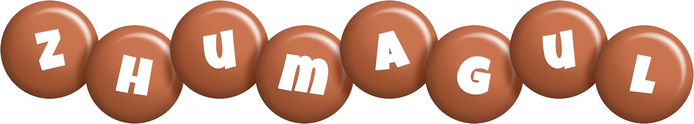 Zhumagul candy-brown logo