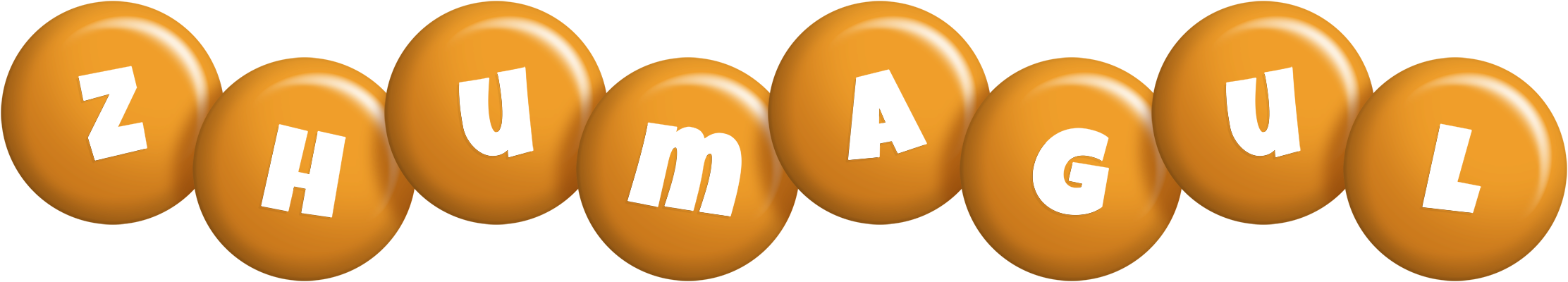 Zhumagul candy-orange logo