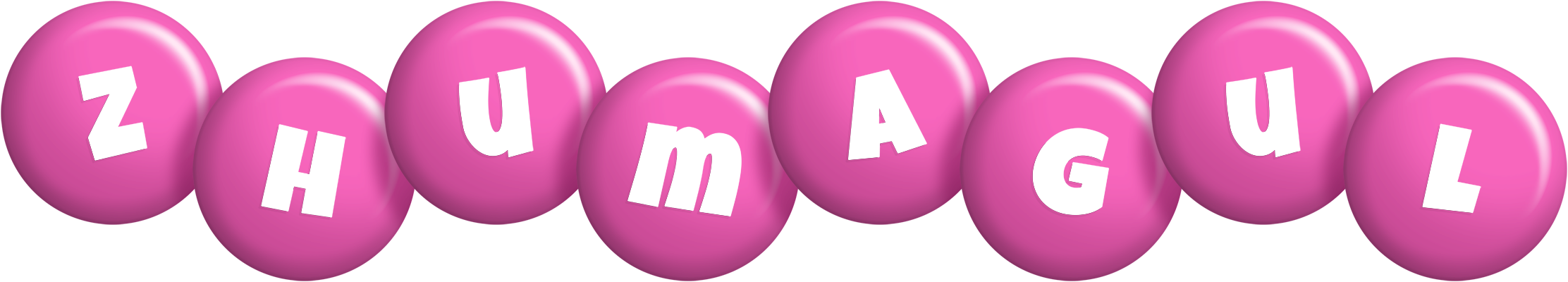 Zhumagul candy-pink logo
