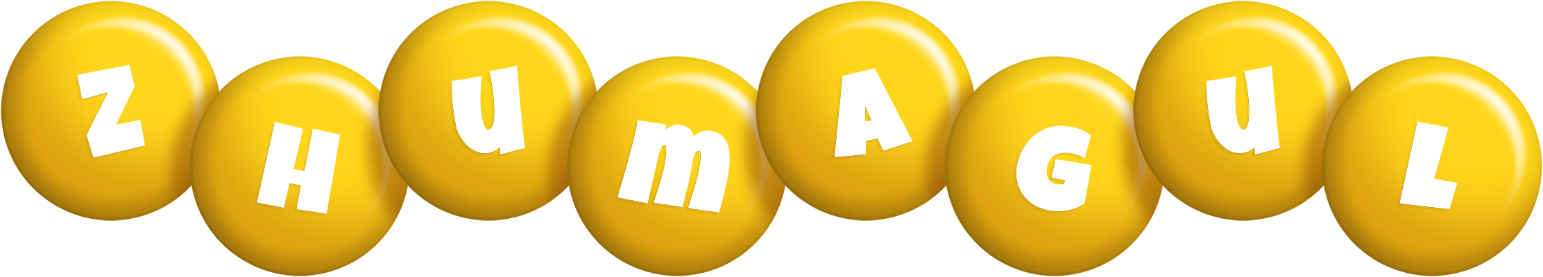 Zhumagul candy-yellow logo