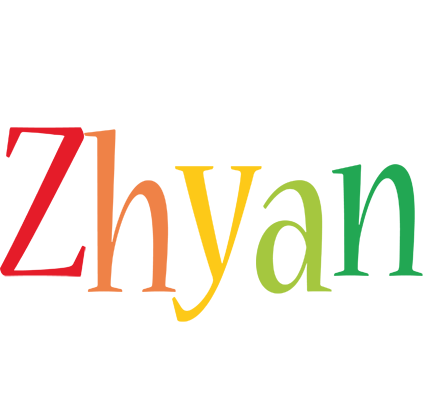 Zhyan birthday logo