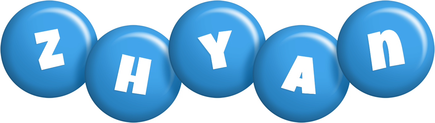 Zhyan candy-blue logo
