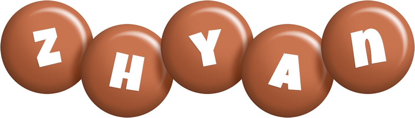 Zhyan candy-brown logo