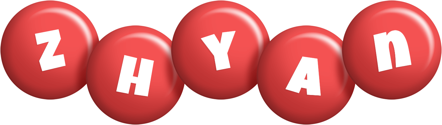 Zhyan candy-red logo