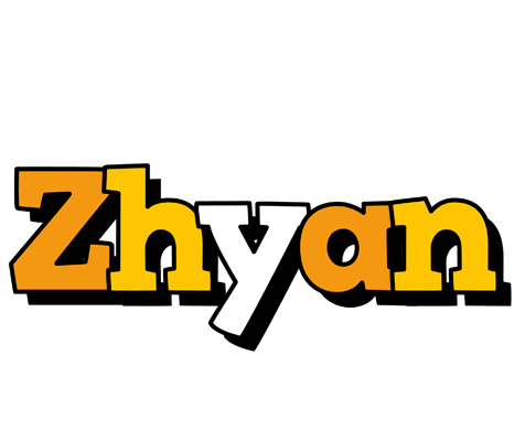 Zhyan cartoon logo