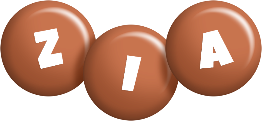 Zia candy-brown logo