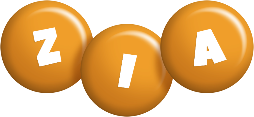 Zia candy-orange logo