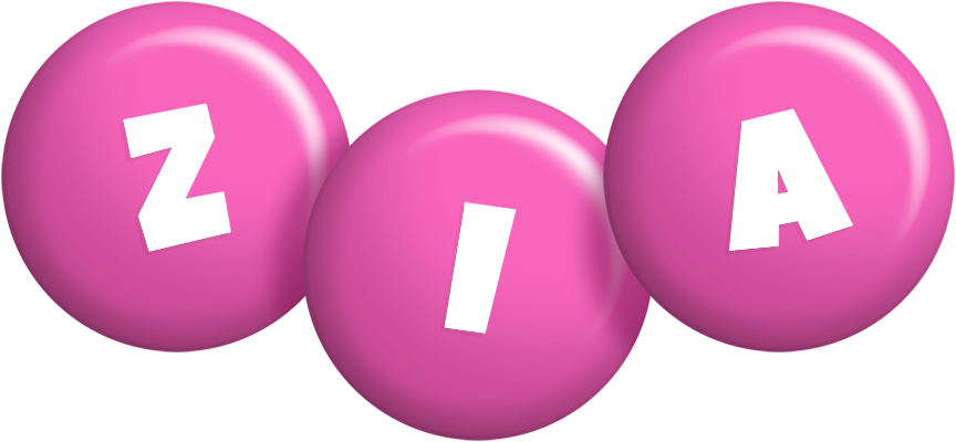 Zia candy-pink logo