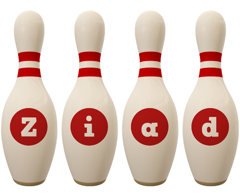 Ziad bowling-pin logo