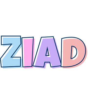 Ziad pastel logo
