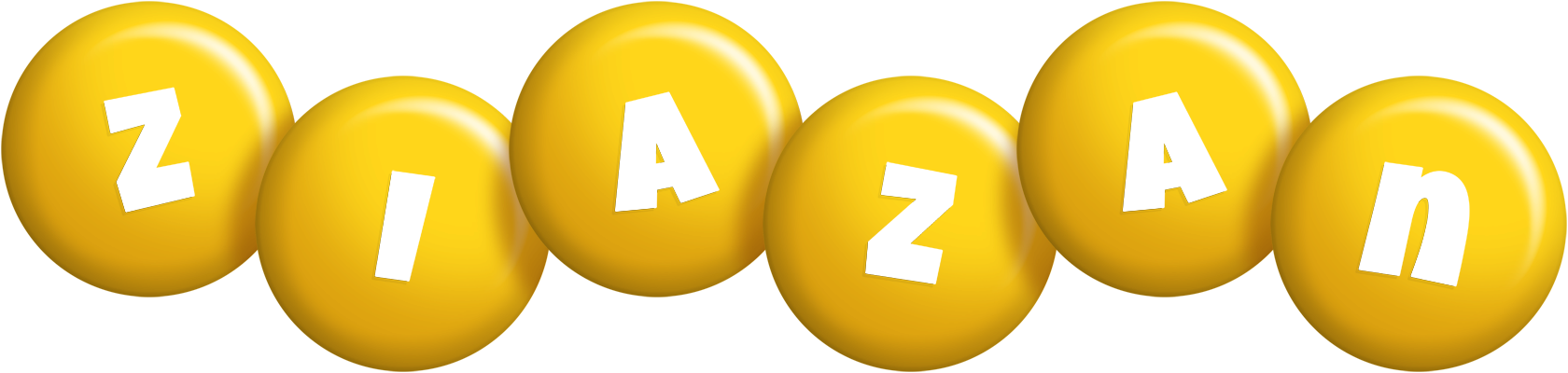 Ziazan candy-yellow logo