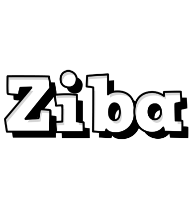 Ziba snowing logo