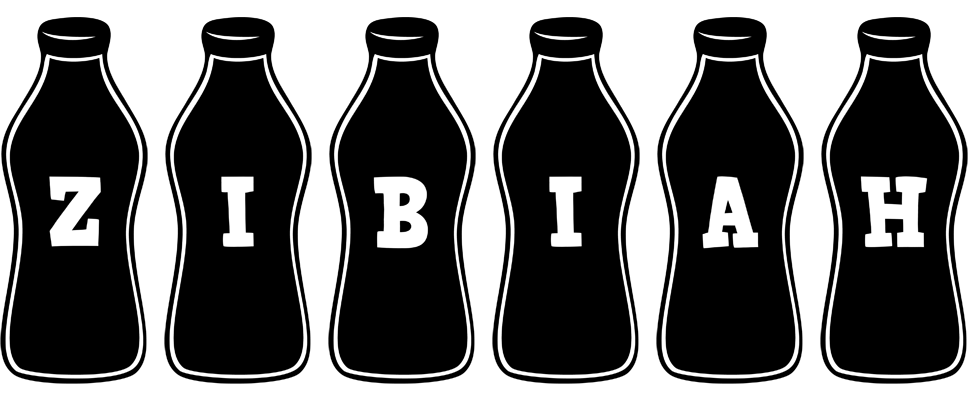 Zibiah bottle logo