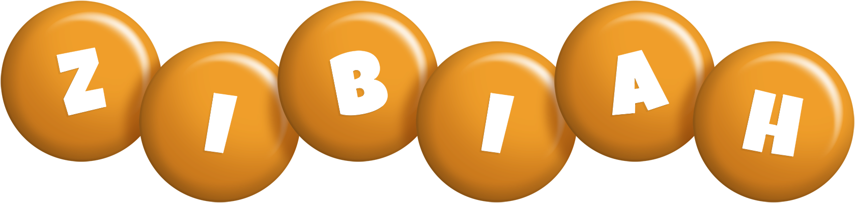Zibiah candy-orange logo