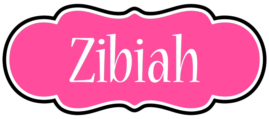 Zibiah invitation logo