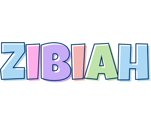 Zibiah pastel logo
