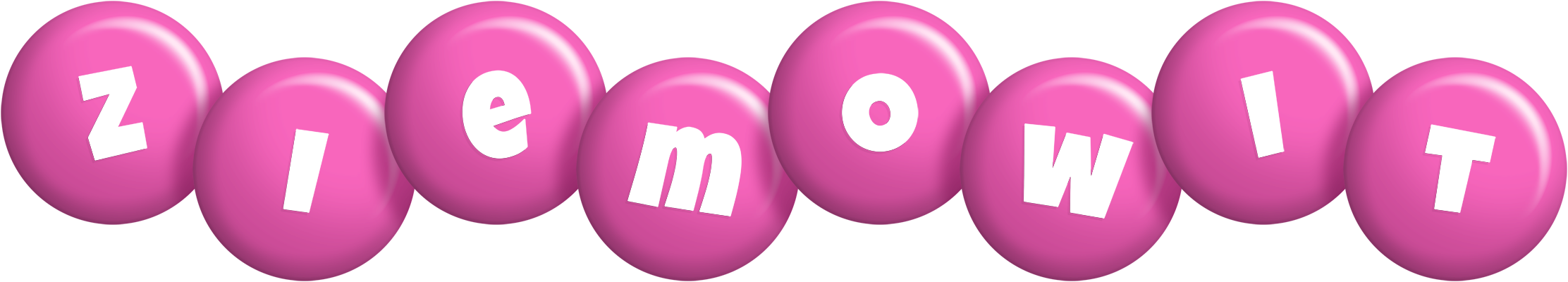 Ziemowit candy-pink logo