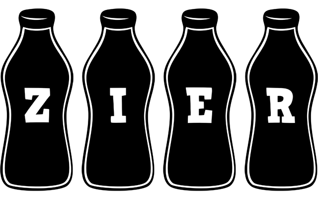 Zier bottle logo