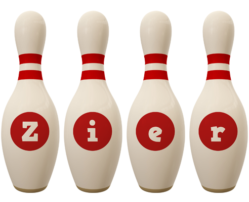 Zier bowling-pin logo