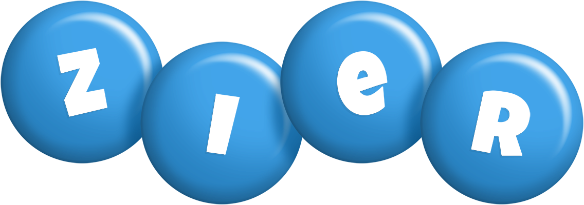 Zier candy-blue logo