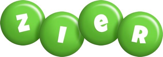 Zier candy-green logo