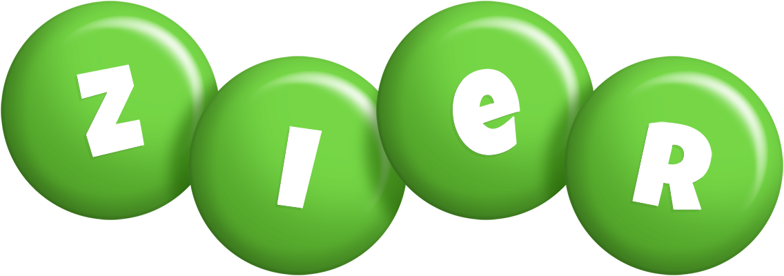 Zier candy-green logo
