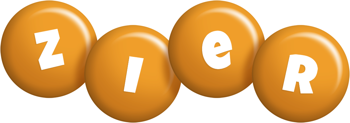 Zier candy-orange logo