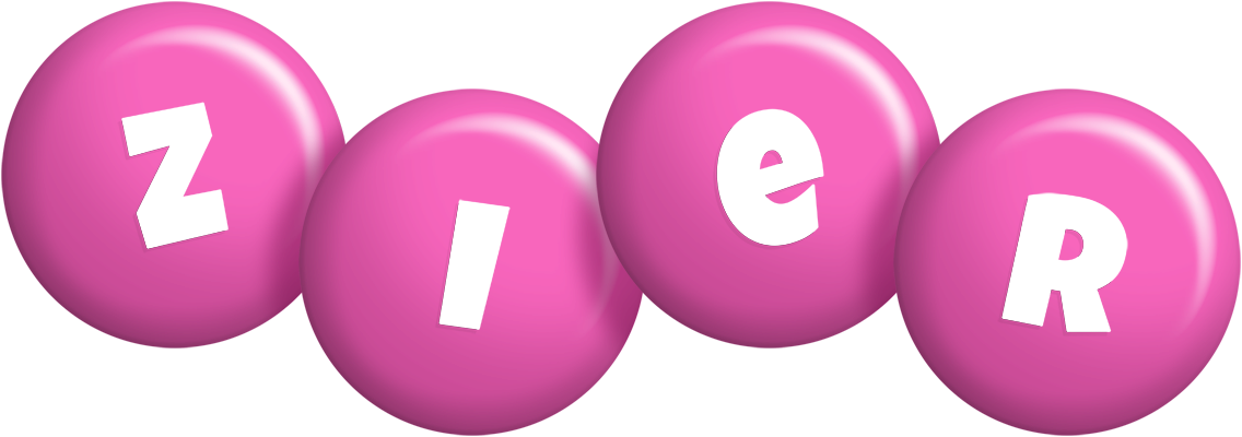 Zier candy-pink logo