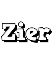 Zier snowing logo