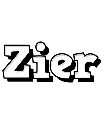 Zier snowing logo