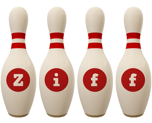 Ziff bowling-pin logo