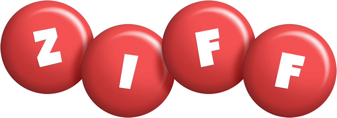 Ziff candy-red logo