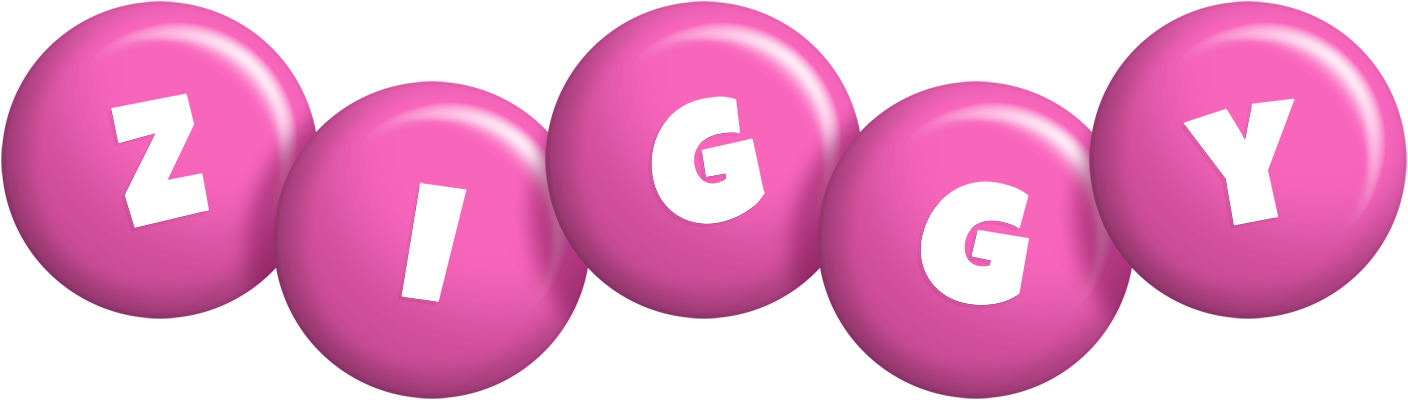 Ziggy candy-pink logo