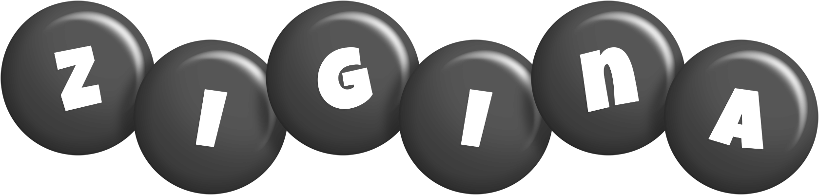 Zigina candy-black logo