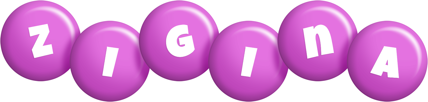 Zigina candy-purple logo