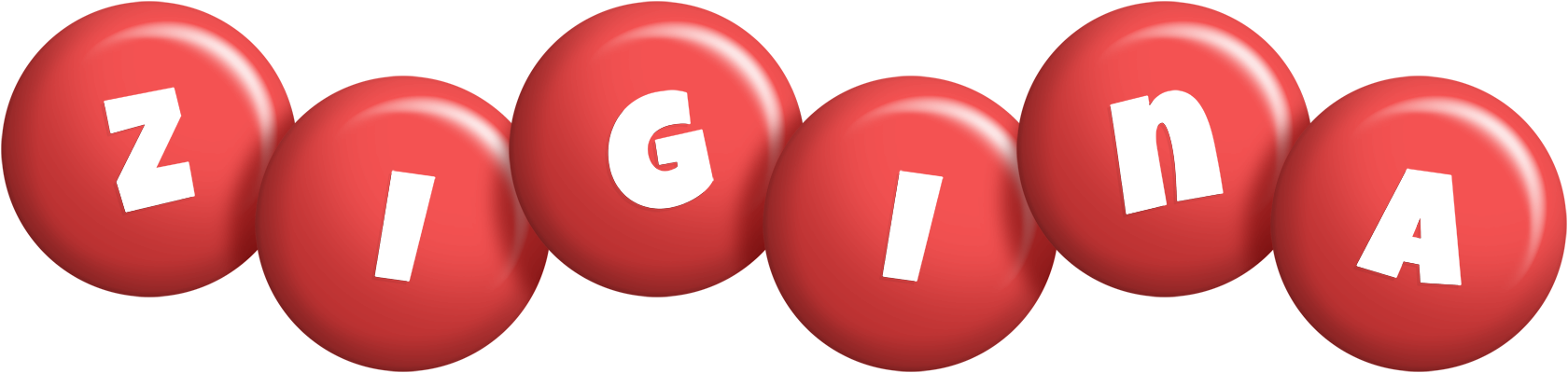 Zigina candy-red logo