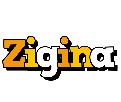 Zigina cartoon logo