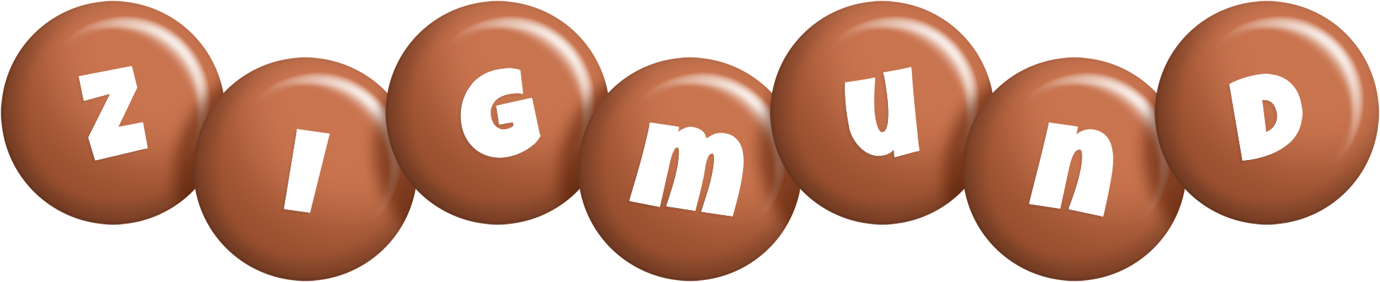 Zigmund candy-brown logo
