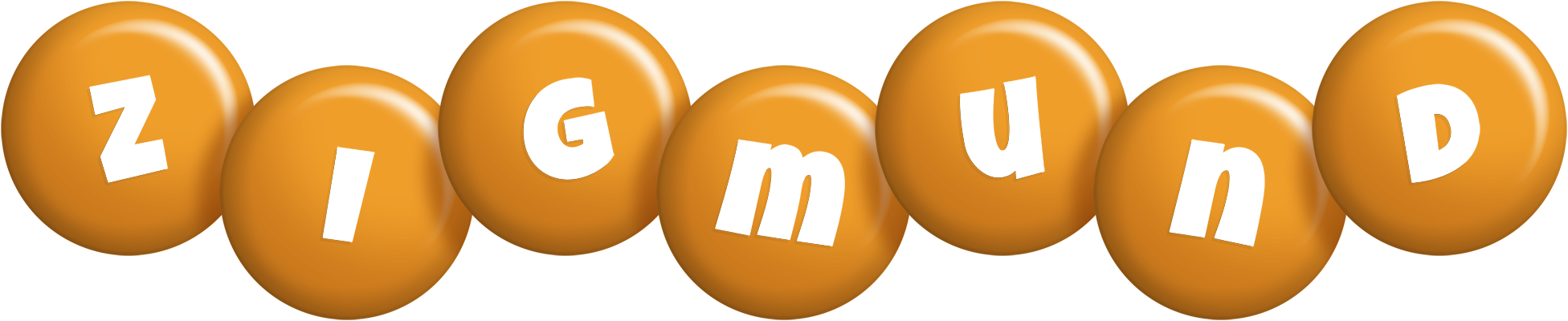 Zigmund candy-orange logo