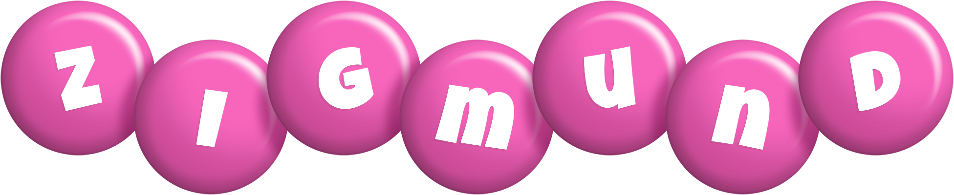 Zigmund candy-pink logo