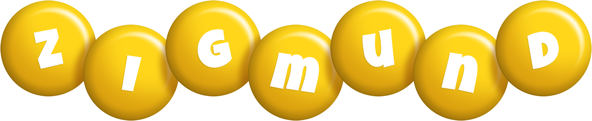 Zigmund candy-yellow logo