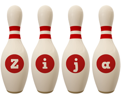 Zija bowling-pin logo