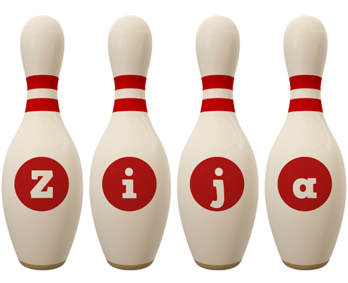 Zija bowling-pin logo