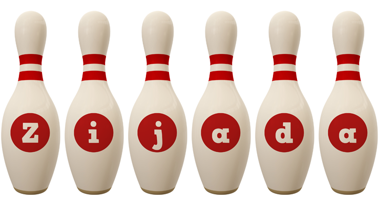 Zijada bowling-pin logo
