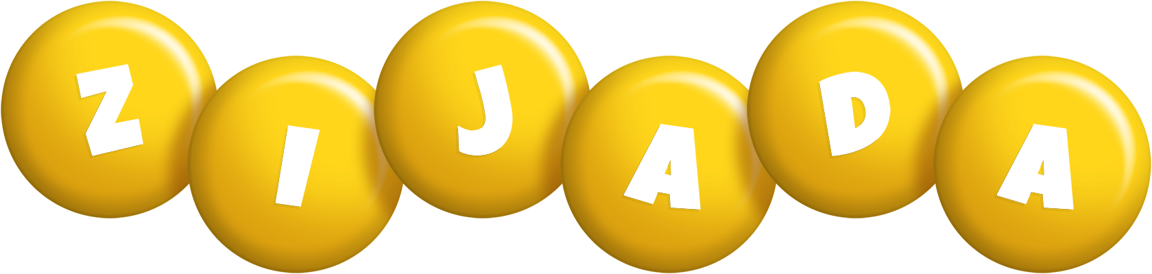 Zijada candy-yellow logo